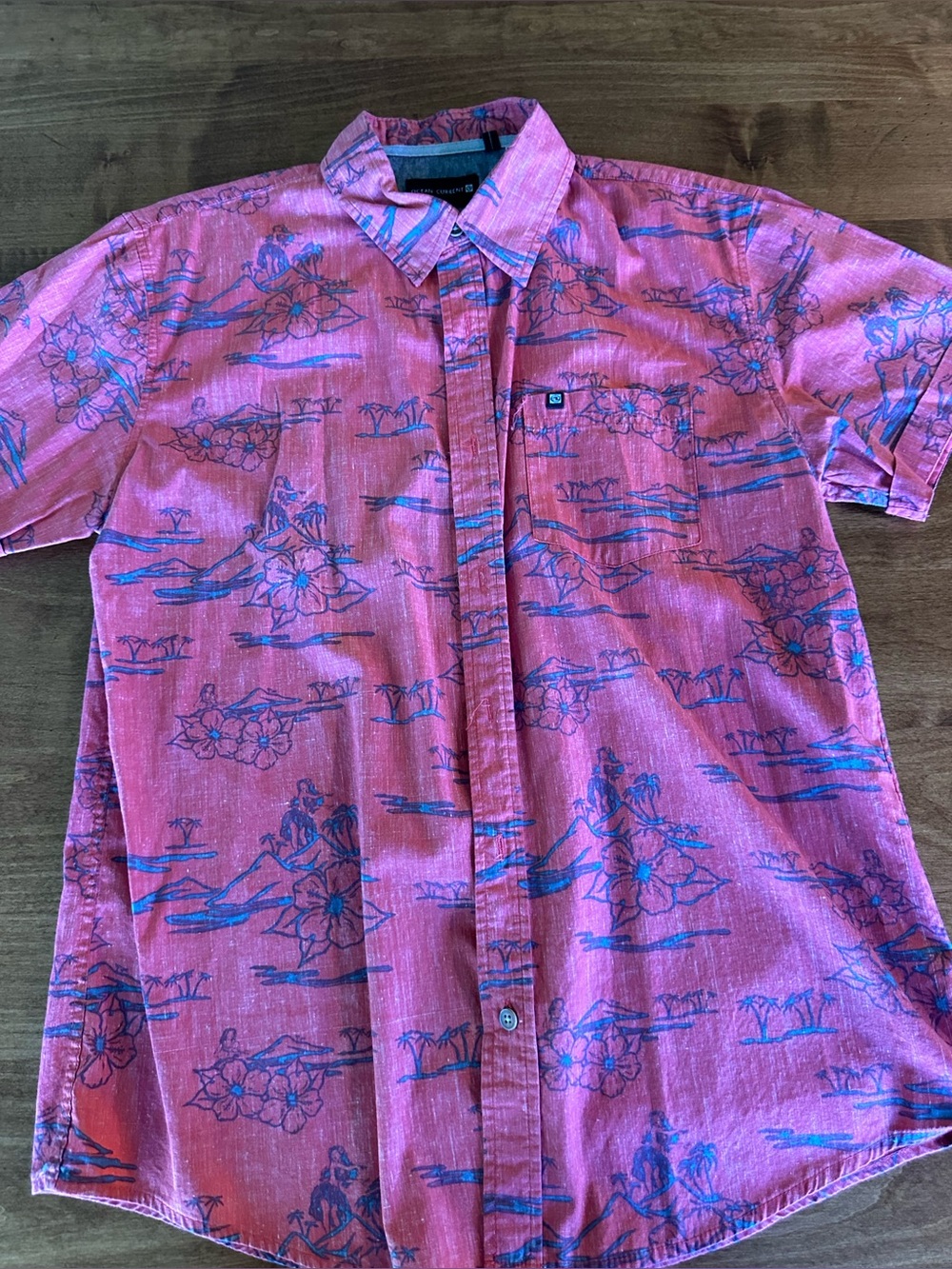 Ocean Current 100% Cotton Button Up